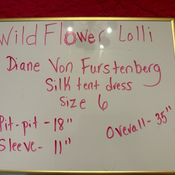 Diane Von Furstenberg silk tent dress size 6 - Picture 7 of 9